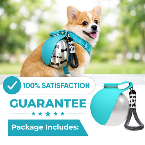 🐕 50% OFF NOW! 💧 2-in-1 Portable Dog Water Bottle – Leak-proof. compact & travel-friendly – Keep your small dog hydrated on walks 🐾