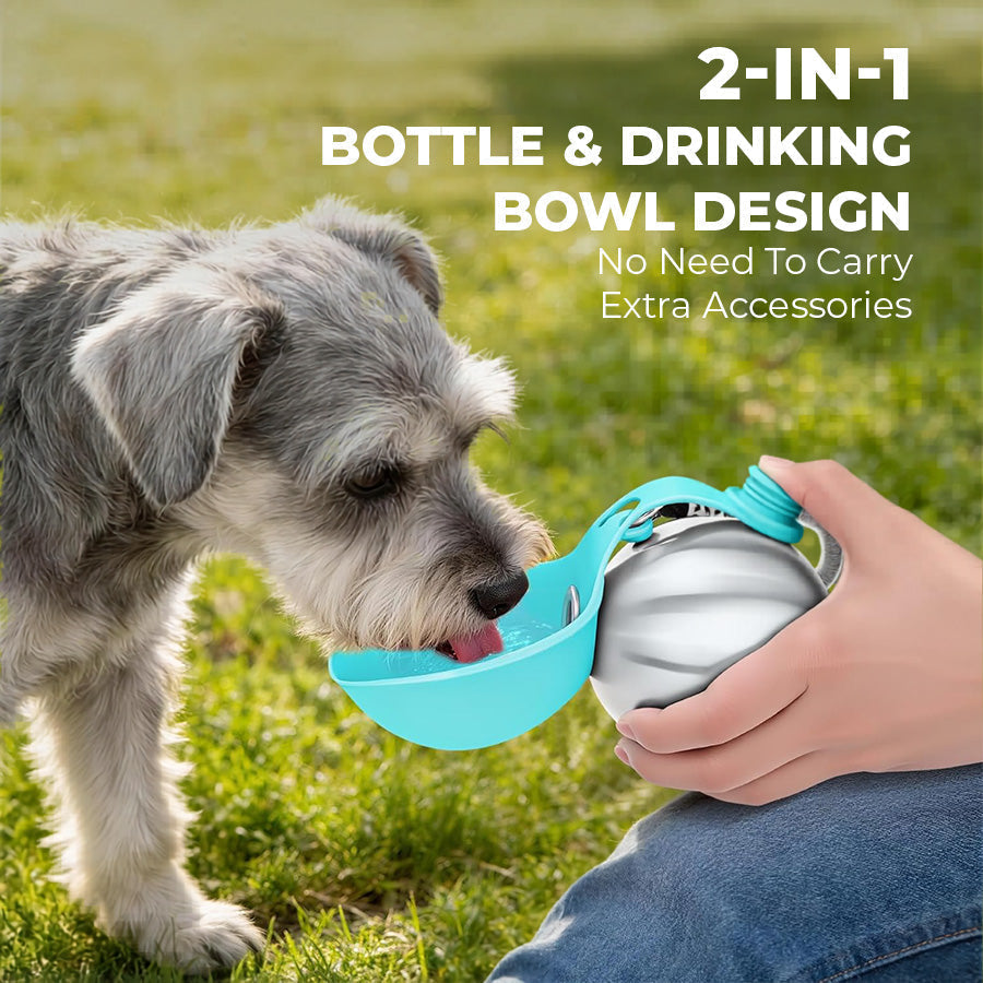🐕 50% OFF NOW! 💧 2-in-1 Portable Dog Water Bottle – Leak-proof. compact & travel-friendly – Keep your small dog hydrated on walks 🐾