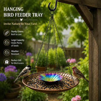 Vintage Hanging Bird Feeder – Bring Nature & Beauty To Your Backyard