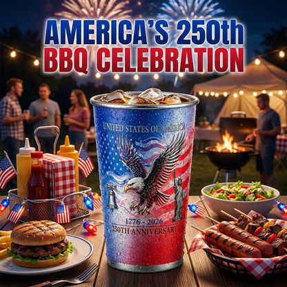 🦅Limited Edition USA 250th Anniversary Color-Changing Cup