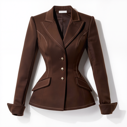 Cocoa Hourglass Tailored Blazer