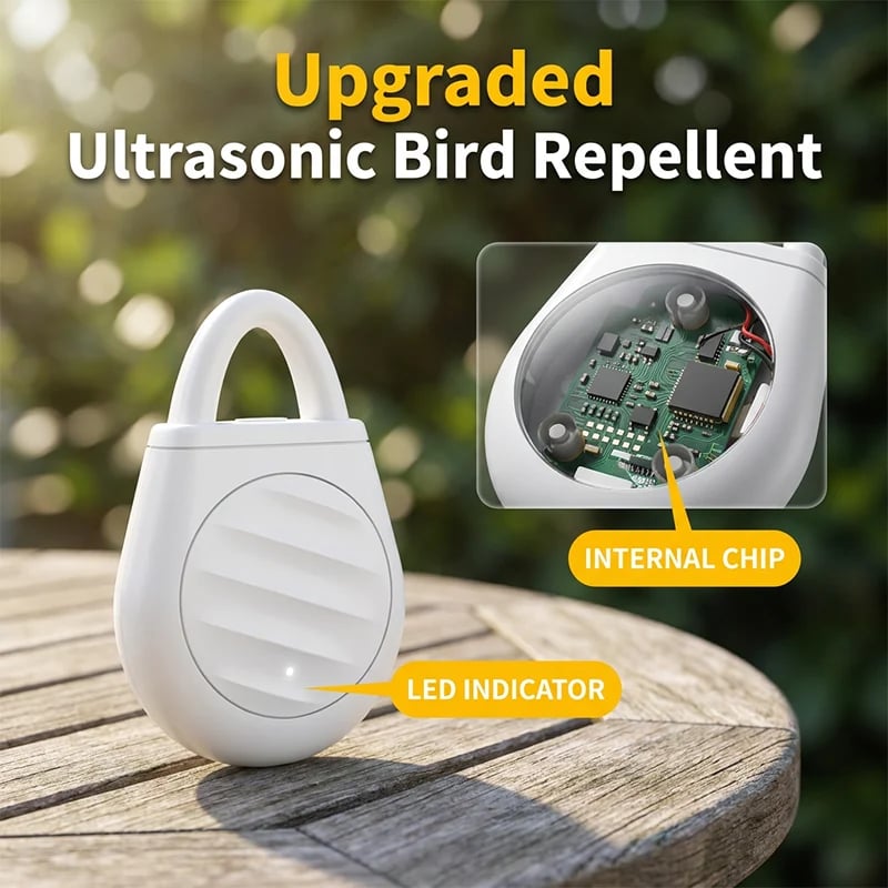 🔥Limited time offer Buy 3 get 2 free！🐦No more trouble from birds. beasts and locusts！Portable Ultrasonic Bird Repellent Keychain