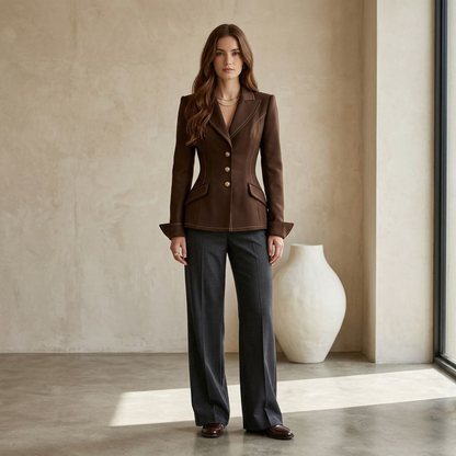 Cocoa Hourglass Tailored Blazer