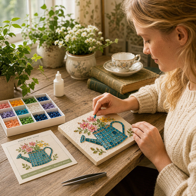 🎨Créez chez vous une mosaïque scintillante ! ✨L'évasion créative idéale. loin des écrans ! 🧘
