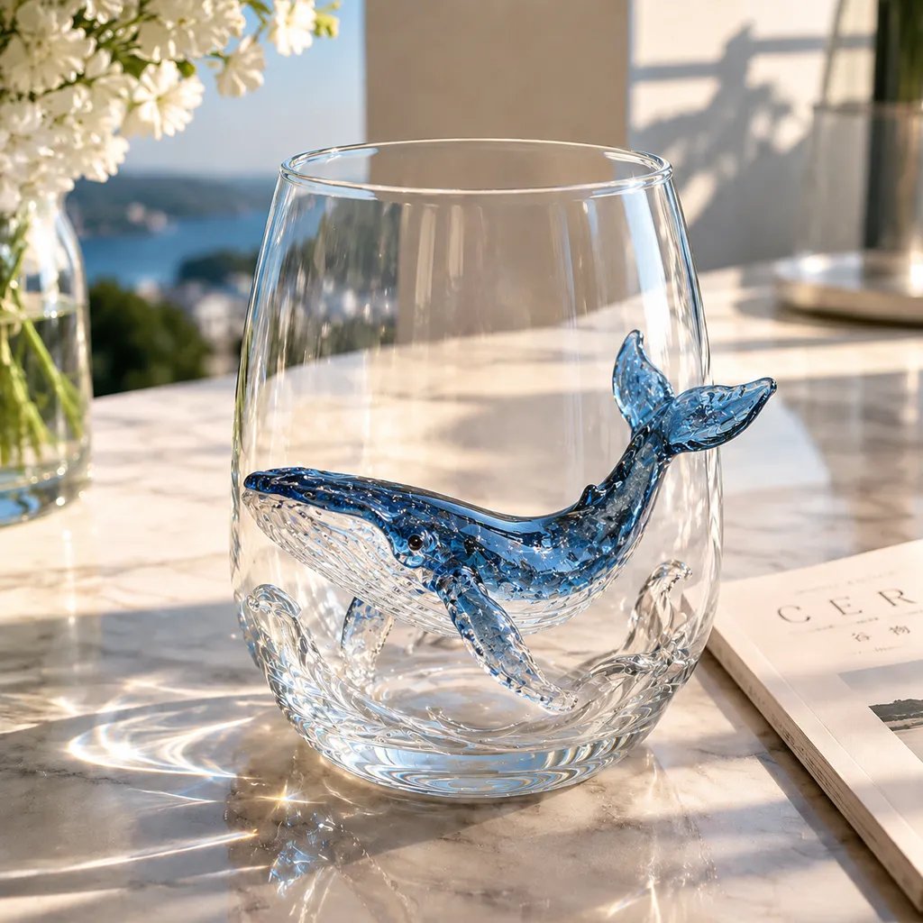🎉🌊Artisanal Blue Ringed Octopus Glassware