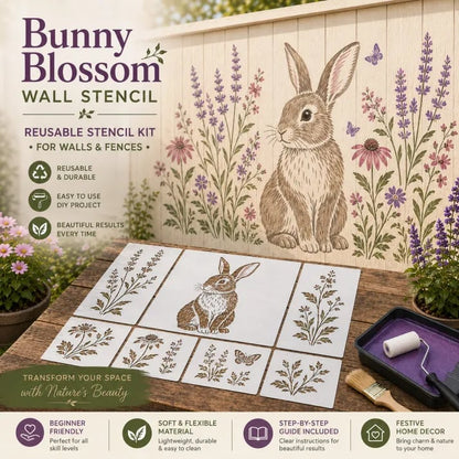 🌿 Garden Wall Stencil. Reusable DIY Kit for Walls. Fences & Patios