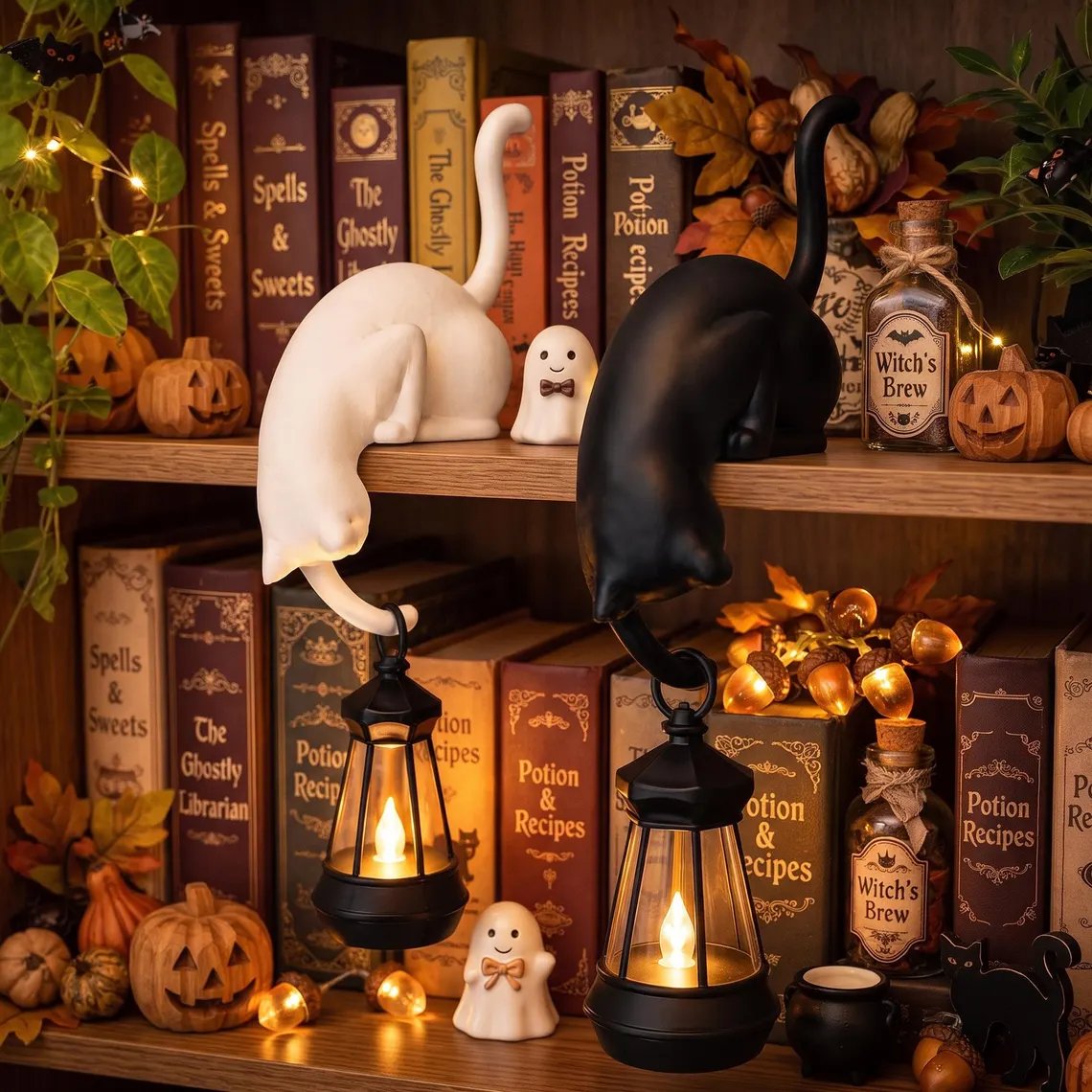 🐈 Niedliche Katzen-Regaldeko mit Haken
