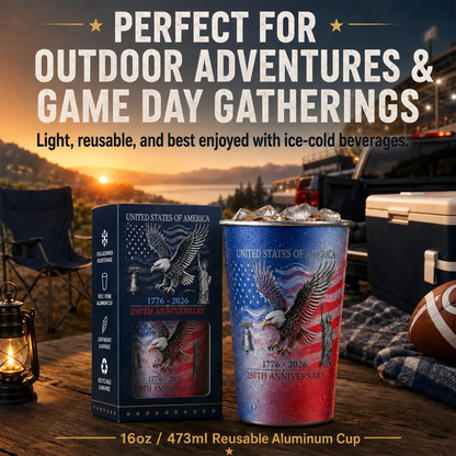 🦅Limited Edition USA 250th Anniversary Color-Changing Cup