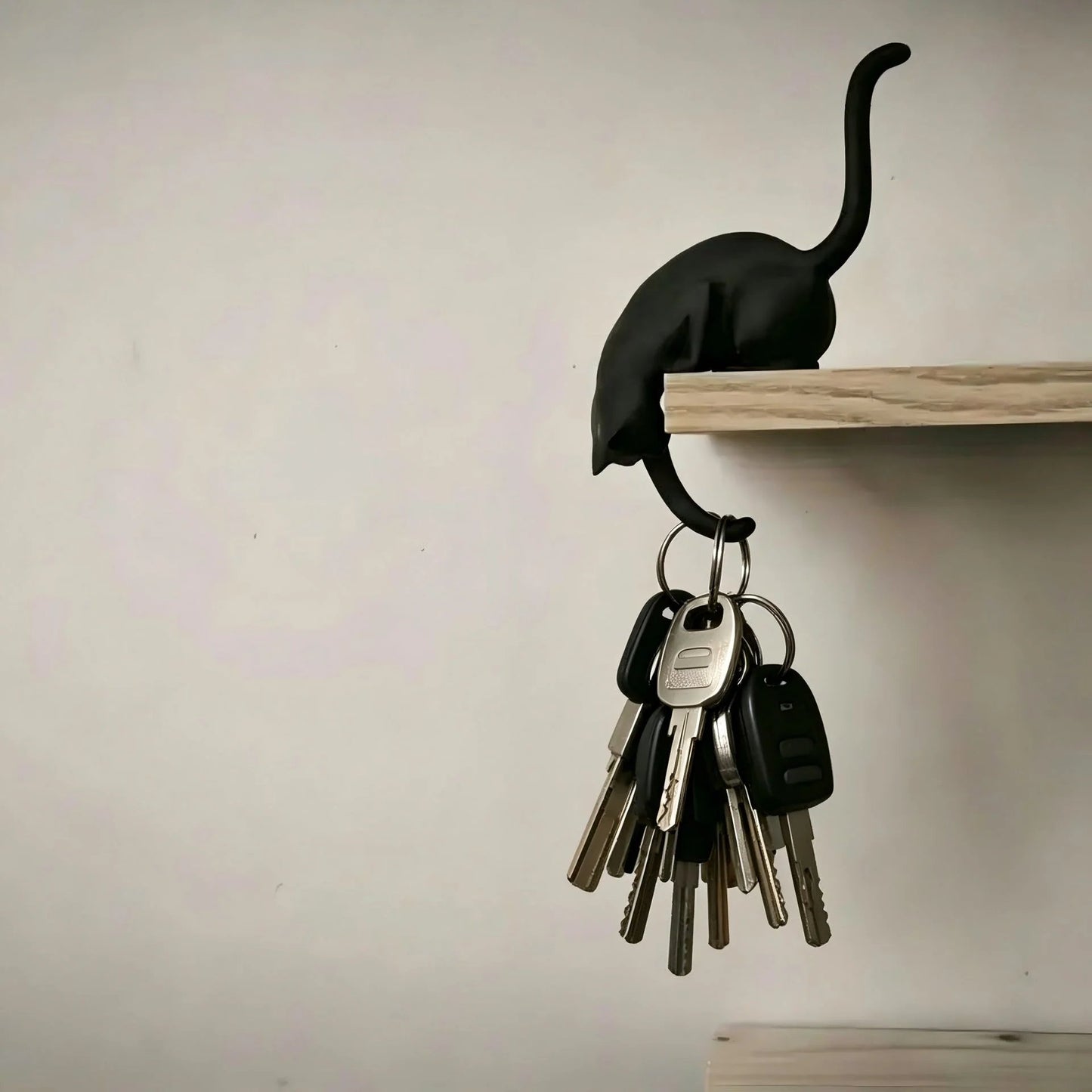 🐈 Niedliche Katzen-Regaldeko mit Haken