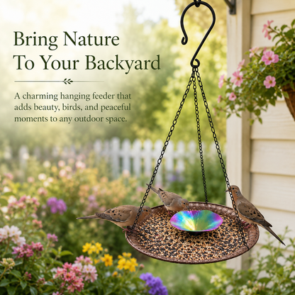 Vintage Hanging Bird Feeder – Bring Nature & Beauty To Your Backyard