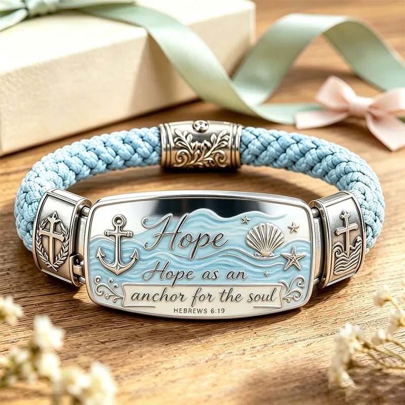 ✝️Faith Over Fear Bracelet – Christian Cross Bracelet Inspired by Isaiah 41:10. Hope. Courage & Divine Strength