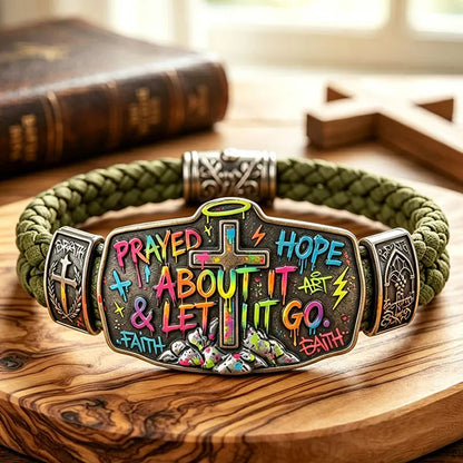 ✝️Faith Over Fear Bracelet – Christian Cross Bracelet Inspired by Isaiah 41:10. Hope. Courage & Divine Strength