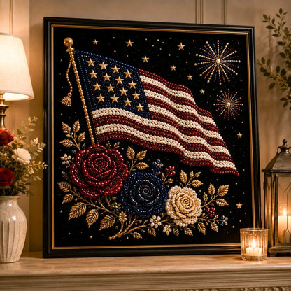 Limited Edition – America’s 250th Anniversary Stars & Stripes Skyline Pearl Art Kit