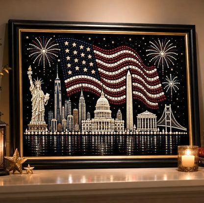 Limited Edition – America’s 250th Anniversary Stars & Stripes Skyline Pearl Art Kit
