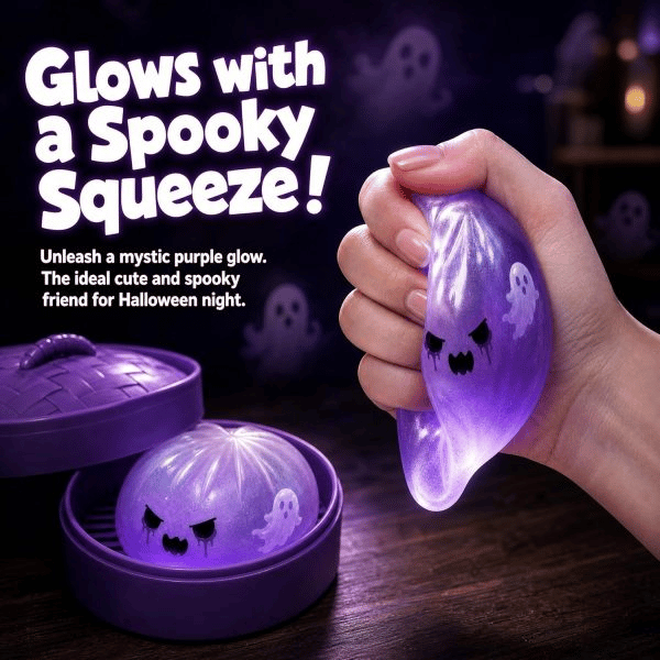 👻Mystery Halloween Ghost Dumpling Squishy💜