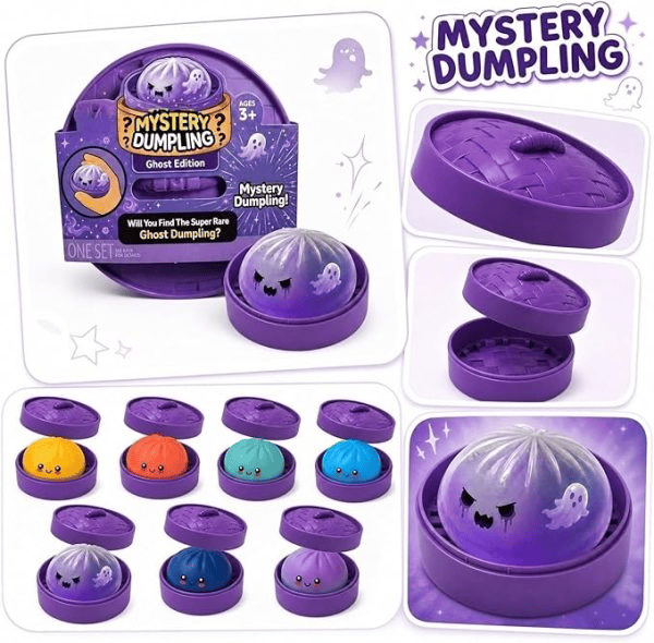 👻Mystery Halloween Ghost Dumpling Squishy💜