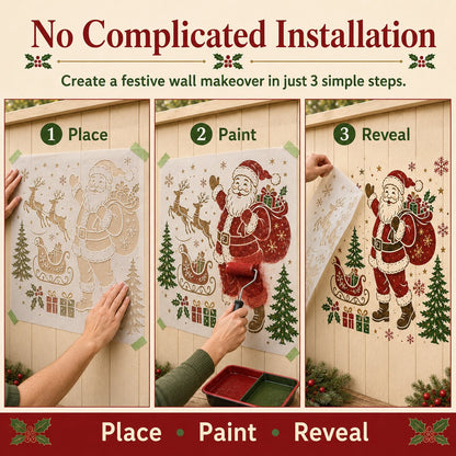 🌿 Garden Wall Stencil. Reusable DIY Kit for Walls. Fences & Patios