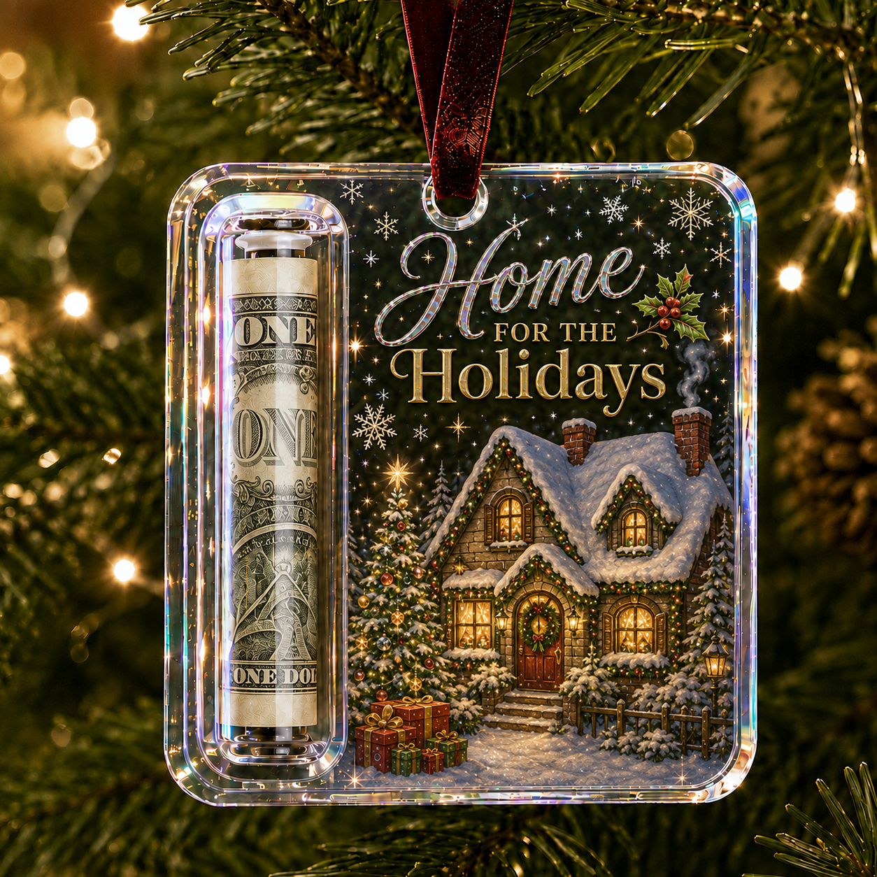 🎄Christmas Cash Gift Ornament- Make Cash Feel Like A Real Christmas Gift💵
