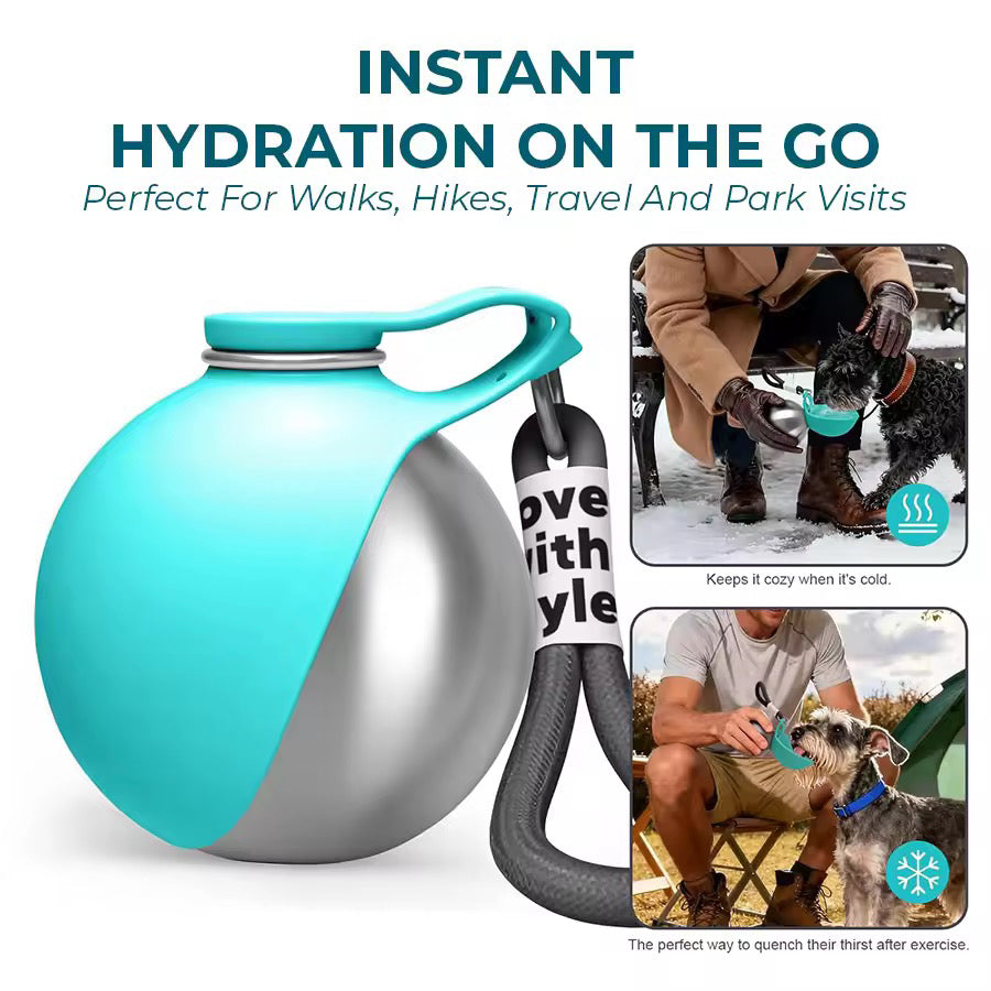 🐕 50% OFF NOW! 💧 2-in-1 Portable Dog Water Bottle – Leak-proof. compact & travel-friendly – Keep your small dog hydrated on walks 🐾