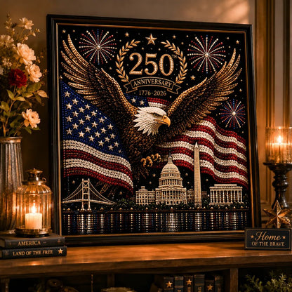 America's 250th Anniversary Limited Edition Pearl Art Kit – Stars & Stripes Skyline
