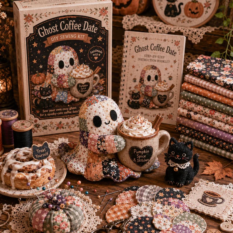 🔥49% Off Last Day - 👻Little Ghost's Cozy Halloween DIY Patchwork Kit