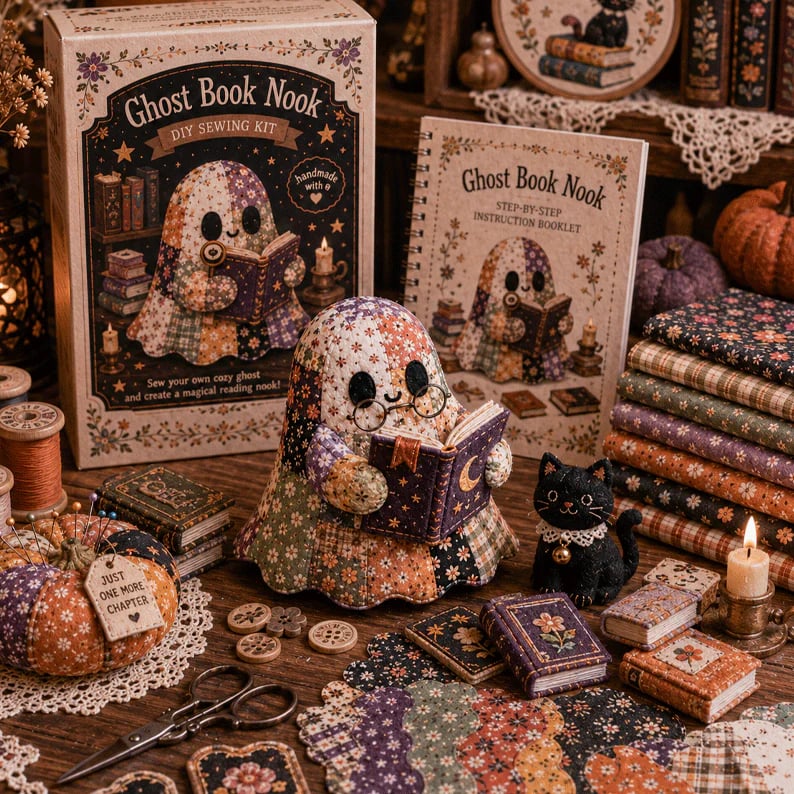 🔥49% Off Last Day - 👻Little Ghost's Cozy Halloween DIY Patchwork Kit