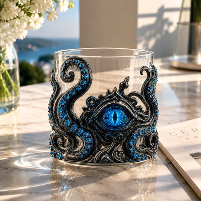🎉🌊Artisanal Blue Ringed Octopus Glassware