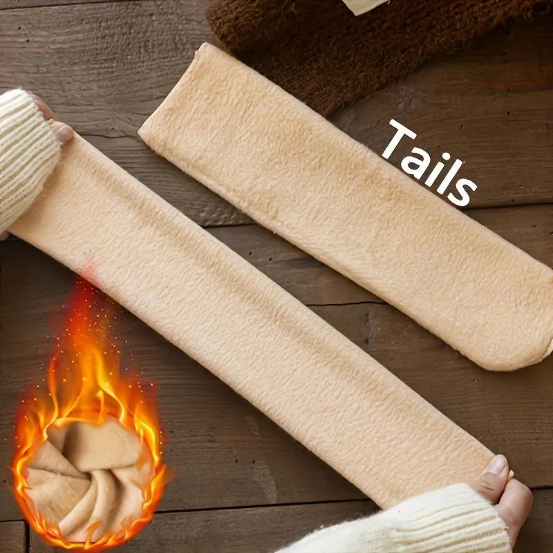 5 pairs of thick fleece-lined. warm.  snow socks