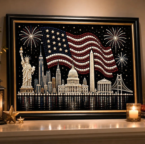 America's 250th Anniversary Limited Edition Pearl Art Kit – Stars & Stripes Skyline