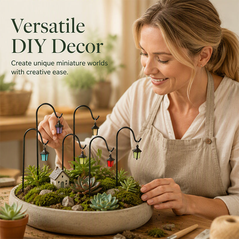 🌿 2026 HOT SALE🥳50K+ SOLD! 💝Glow-in-the-Dark Plant Stakes – 50% OFF! 7 colors. premium resin. sturdy iron hooks – magical garden decor. 🌙