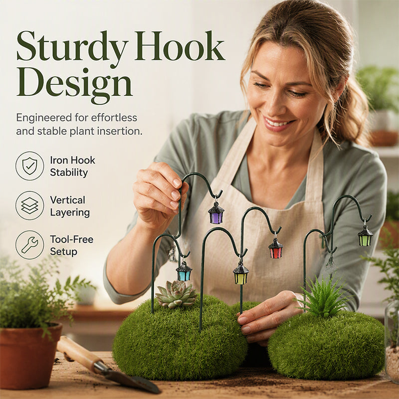 🌿 2026 HOT SALE🥳50K+ SOLD! 💝Glow-in-the-Dark Plant Stakes – 50% OFF! 7 colors. premium resin. sturdy iron hooks – magical garden decor. 🌙