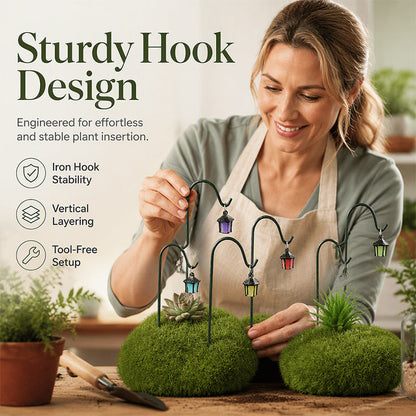 🌿 2026 HOT SALE🥳50K+ SOLD! 💝Glow-in-the-Dark Plant Stakes – 50% OFF! 7 colors. premium resin. sturdy iron hooks – magical garden decor. 🌙