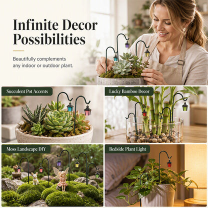 🌿 2026 HOT SALE🥳50K+ SOLD! 💝Glow-in-the-Dark Plant Stakes – 50% OFF! 7 colors. premium resin. sturdy iron hooks – magical garden decor. 🌙